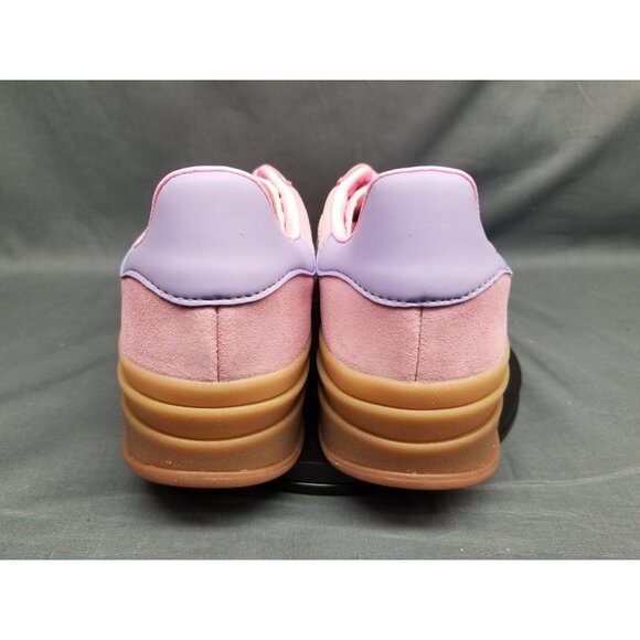 Adidas Gazelle Bold J Sneakers Suede Pink Silver Girls Size 4.5 DISPLAY MODEL! - Picture 14 of 15
